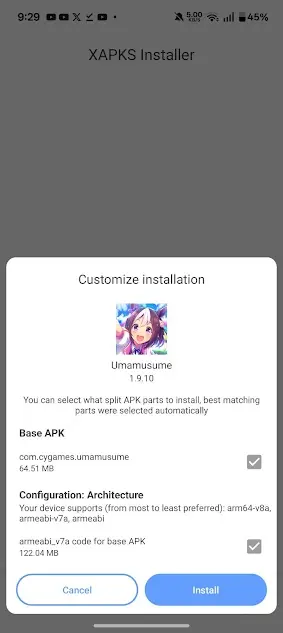 Screenshot of Uma Musume Global